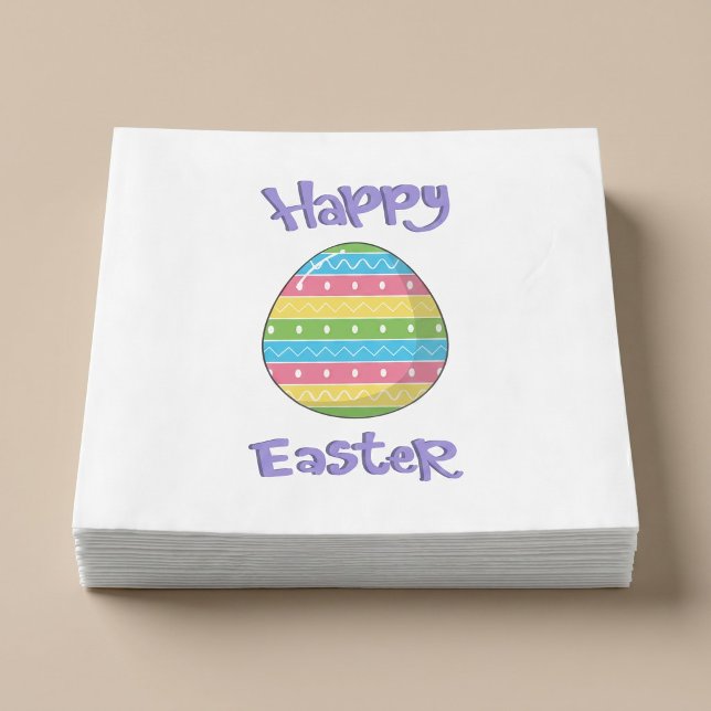 Frohe Ostern mit Ei Serviette (Von Creator hochgeladen)