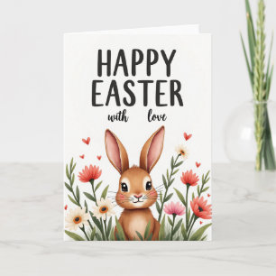 Frohe Ostern mit Liebe Art Grußkarte Karte