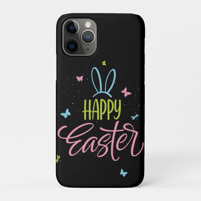 Frohe Ostern mit Schmetterlingen Case-Mate iPhone Hülle (Rückseite)
