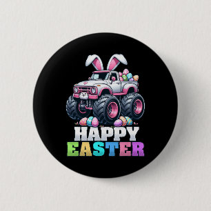 Frohe Ostern Monster Truck Osterhase Monster Tr Button