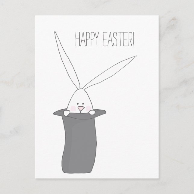 Frohe Ostern! Niedliches Sonnenlicht in einem Top- Postkarte (Vorderseite)