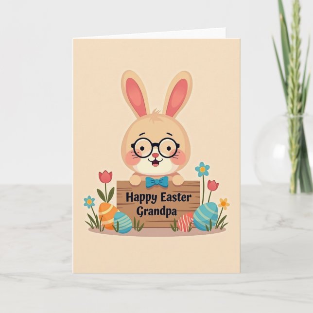 Frohe Ostern Opa Karte (Vorderseite)