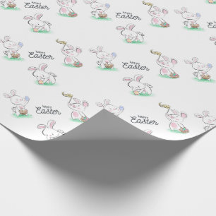Frohe Ostern, OsterBunnies Umschlagpapier Geschenkpapier