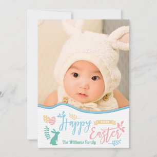 Frohe Ostern   Osterhase Foto Feiertagskarte