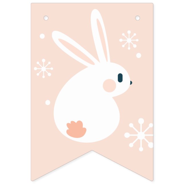Frohe Ostern. Osterhase. Wimpelkette (Erste Fahne)