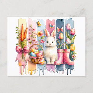 Frohe Ostern Pinselstrich Postkarte