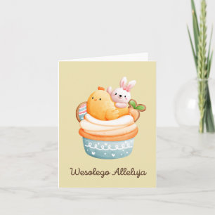 Frohe Ostern, polnisch Wesołego Alleluja Karte