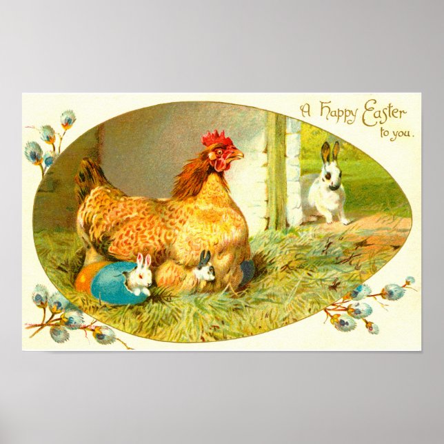 Frohe Ostern Poster (Vorne)