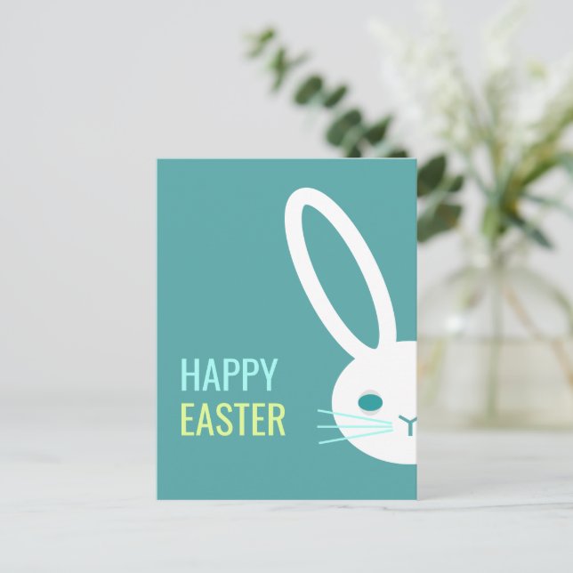 Frohe Ostern  Postkarte (Stehend Vorderseite)