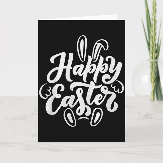 Frohe Ostern Premium Tri-Blend  Karte (Vorderseite)