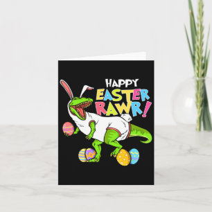 Frohe Ostern Rawr Hase Ei Jäger Jagdsaison Karte