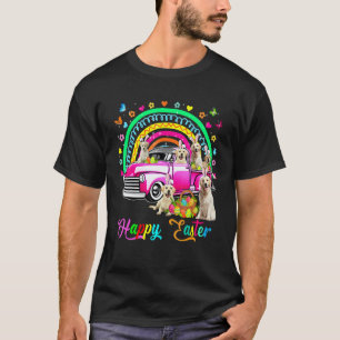 Frohe Ostern Regenbogen Hase Labrador Retriever Au T-Shirt