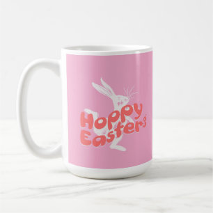 Frohe Ostern Retro Rosa Orange Kaffeetasse