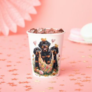 Frohe Ostern Rottweiler Hunde Pappbecher