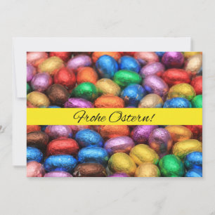 Frohe Ostern Schokolade Feiertagskarte