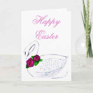 FROHE OSTERN SCHWAN Karte