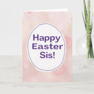 Frohe Ostern Schwesterkarte Karte