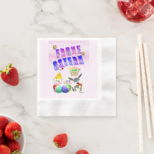Frohe Ostern Serviette