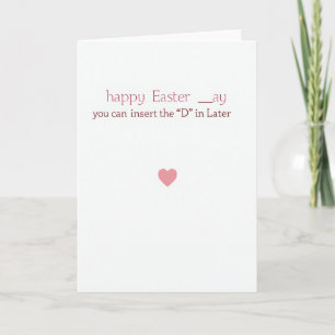 Frohe Ostern später Karte