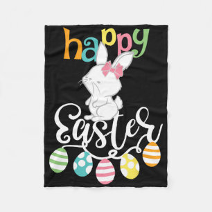 Frohe Ostern Sprüche Ei Groovy Hase Kaninchen Kind Fleecedecke