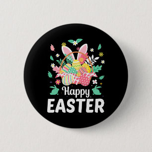 Frohe Ostern Sprüche Ei Hase Florale Geschenke Dam Button