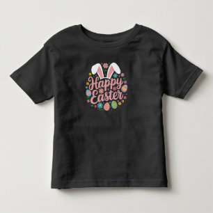 Frohe Ostern Sprüche Ei Hase Kleinkind T-shirt