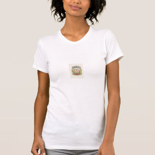 Frohe Ostern Süße Kaninchen im Korb Blumen Spruch T-Shirt