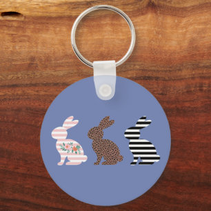 Frohe Ostern Süße Oster Leopard Hase Kaninchen Schlüsselanhänger
