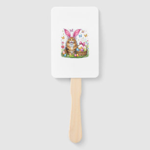 Frohe Ostern Süßer Hase Maine Coon Katze Ostereier Fächer