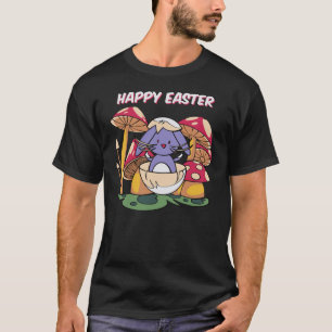Frohe Ostern Süßes Kaninchen im Ei Kawaii Pilz S T-Shirt