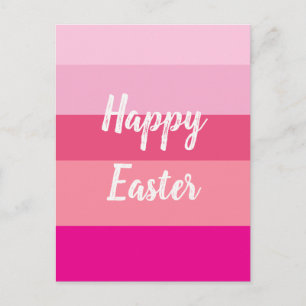 Frohe Ostern Süßigkeiten Farben Flachkarte Postkarte