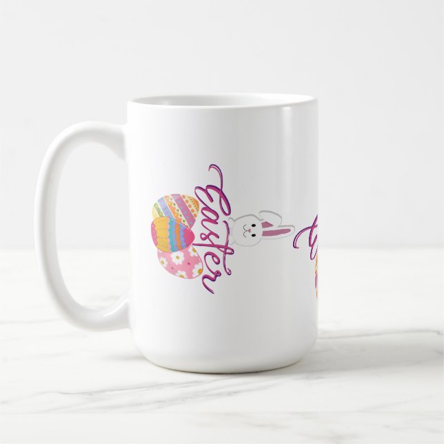 FROHE OSTERN TAG DESIGN KAFFEETASSE (Links)