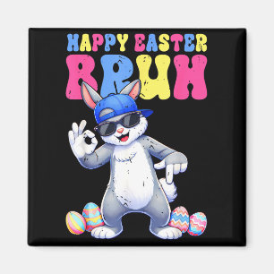 Frohe Ostern Tag Hase 67 sechs sieben bruh Kaninch Magnet