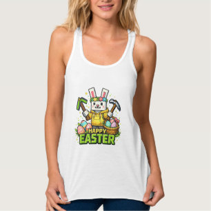 Frohe Ostern Tag Hase Ei Gamer Videospiel Kinder M Tank Top