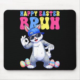 Frohe Ostern Tageshase 67 sechs sieben bruh Kaninc Mousepad