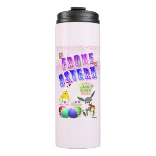 Frohe Ostern Thermosbecher