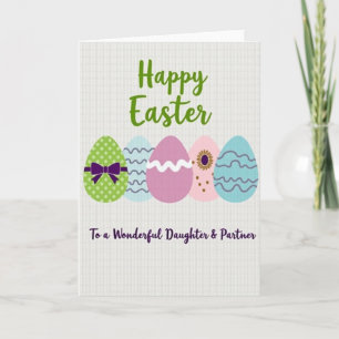 Frohe Ostern Tochter Partnerkarte Karte