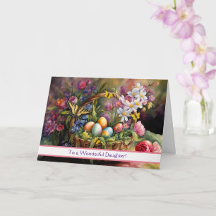 Frohe Ostern Tochter Schöner Osterkorb Karte