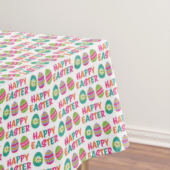 Frohe Ostern Typografie  Tischdecke (Beispiel)