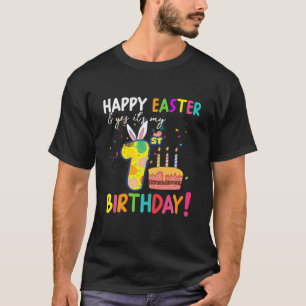 Frohe Ostern Und Ja Es Ist Mein 1. Geburtstag Kind T-Shirt