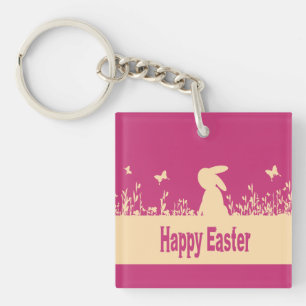 Frohe Ostern, verträumter Hase Schlüsselanhänger