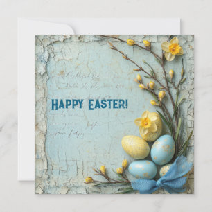 Frohe Ostern Vintage-Grußkarte Feiertagskarte