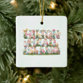 Frohe Ostern von Hilton Head Island Keramikornament