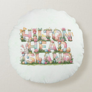 Frohe Ostern von Hilton Head Island Rundes Kissen