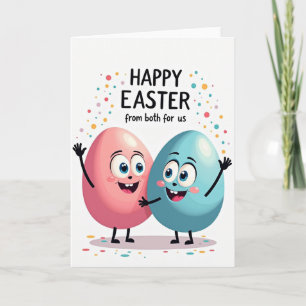 Frohe Ostern von uns beiden Karte