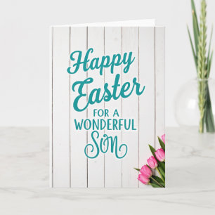 Frohe Ostern Wundervolles Sohn Karte