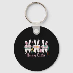 Frohe Ostern Zähne Zahn Hasenohren Dental Zahnarzt Schlüsselanhänger