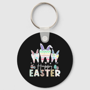 Frohe Ostern Zähne Zahn Hasenohren Dental Zahnarzt Schlüsselanhänger