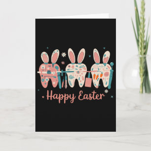 Frohe Ostern Zähne Zahn Hasenohren Zahnarzt Karte