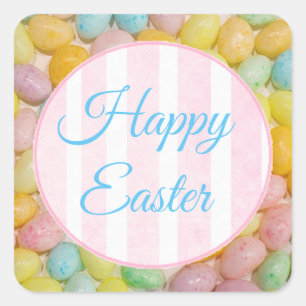 Frohe Osterpastel Gelee Bean Stickers